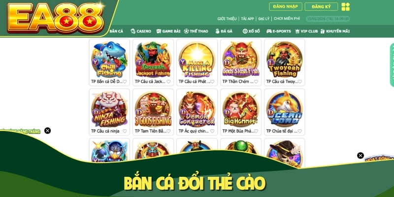 Bắn cá đổi thẻ cào Bắn cá đổi thẻ cào
