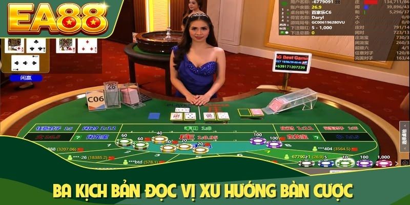 Ba kịch bản đọc vị xu hướng bàn cược